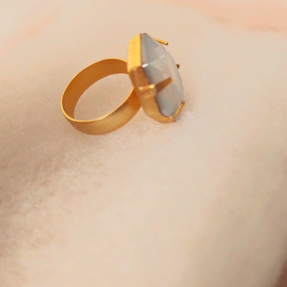 Opal Ring Hexagonal Size 7 - image 4